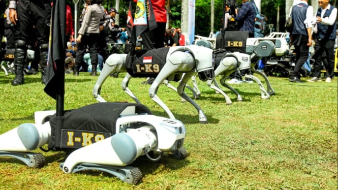 Robot Canggih Ramaikan HUT Bhayangkara ke-79 Hari Ini, Bukti Transformasi Digital Polri